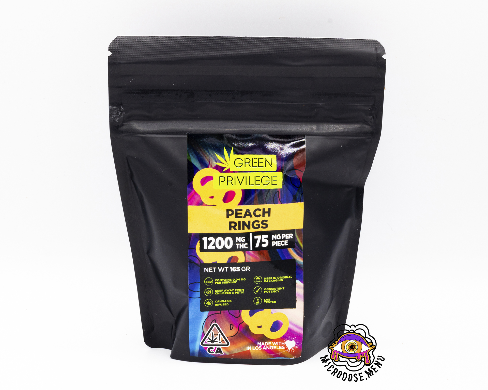 Green Privilege Peach Rings 1200mg