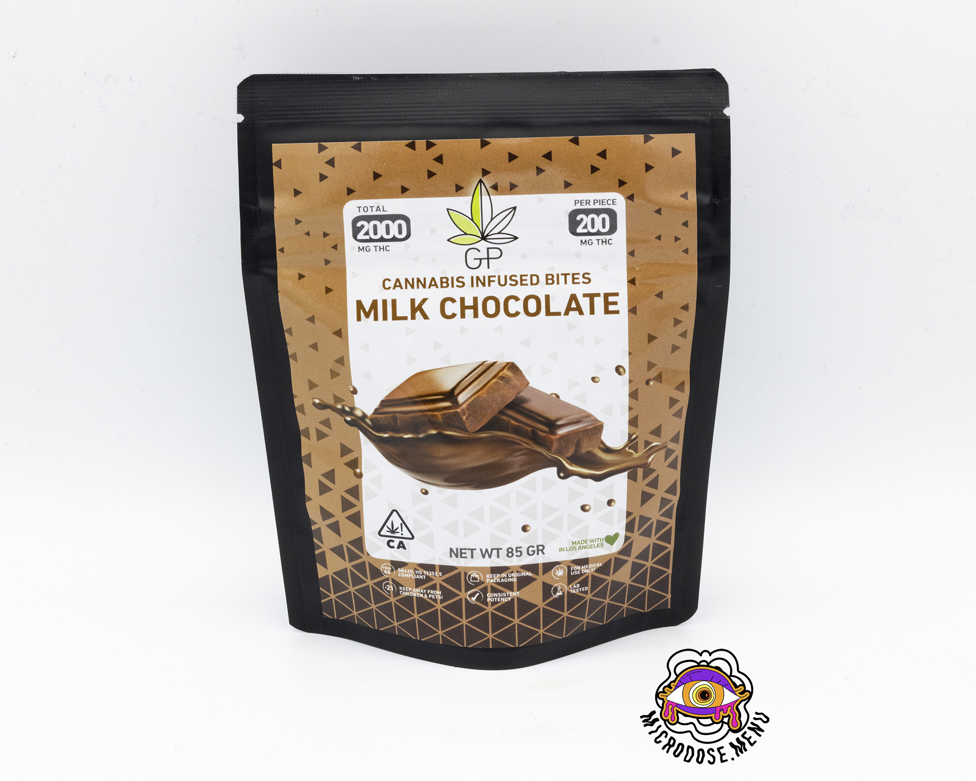 Green Privilege Milk Chocolate Bites 2000mg