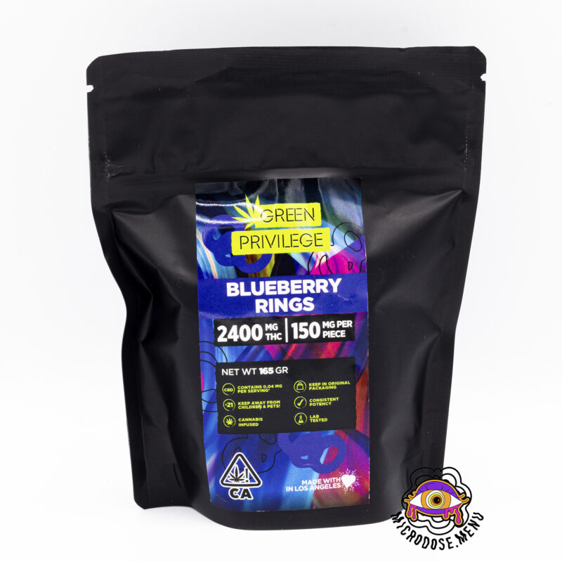 Green Privilege Blueberry Rings 2400mg