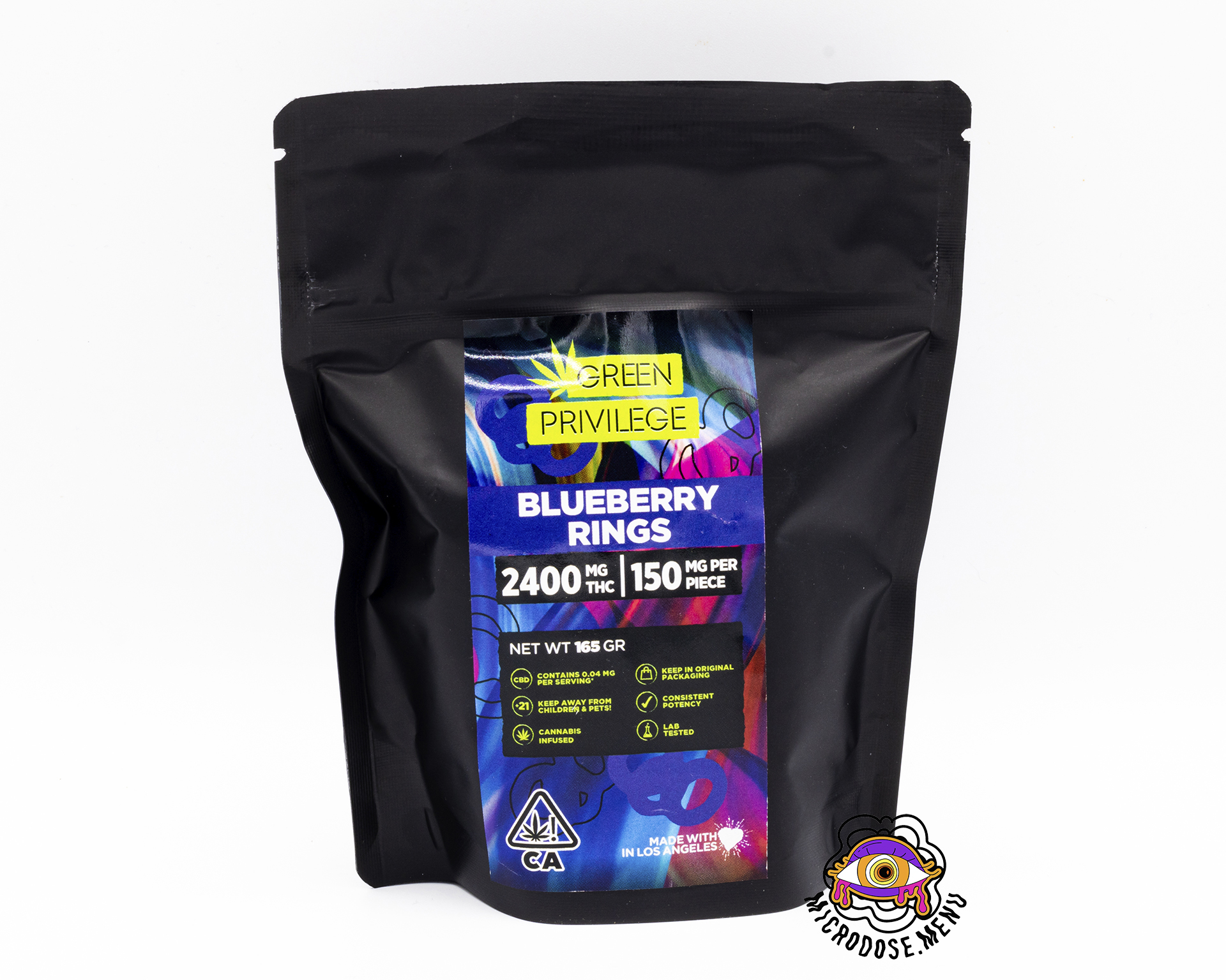 Green Privilege Blueberry Rings 2400mg