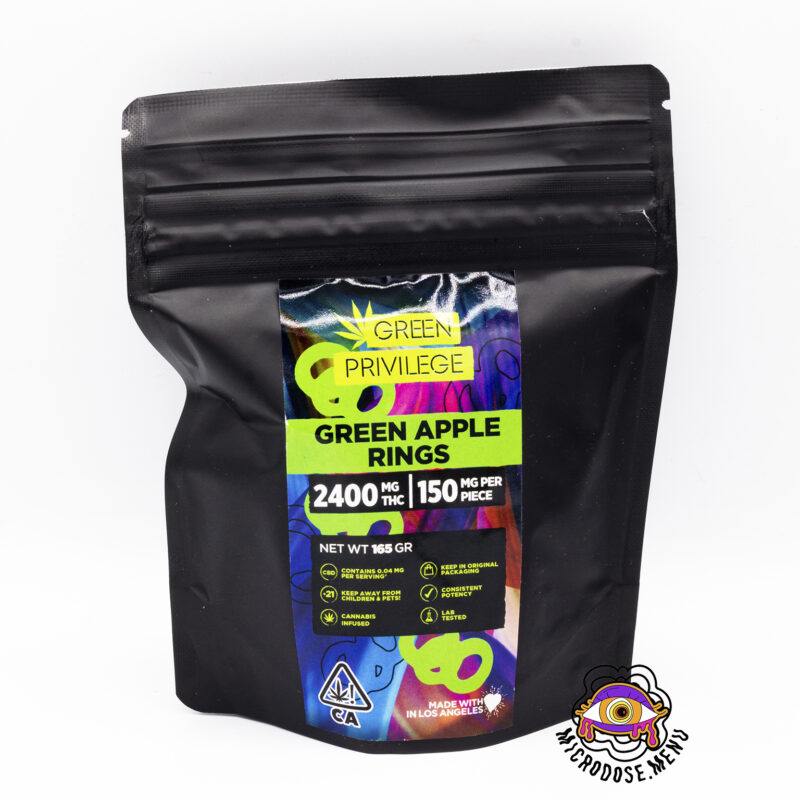 Green Privilege Green Apple Rings 2400mg
