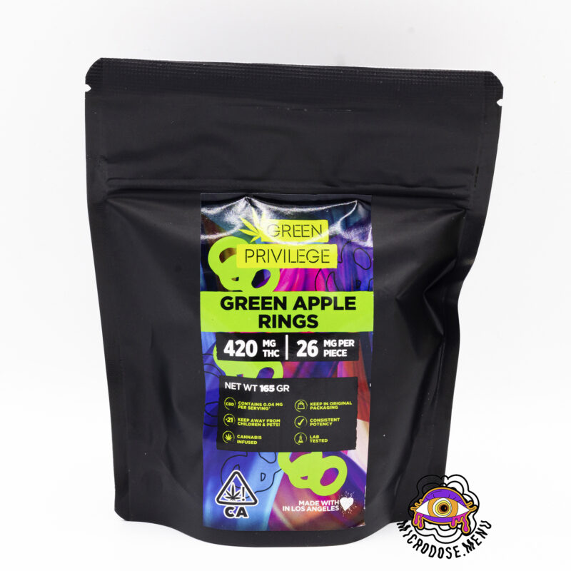 Green Privilege Green Apple Rings 420mg