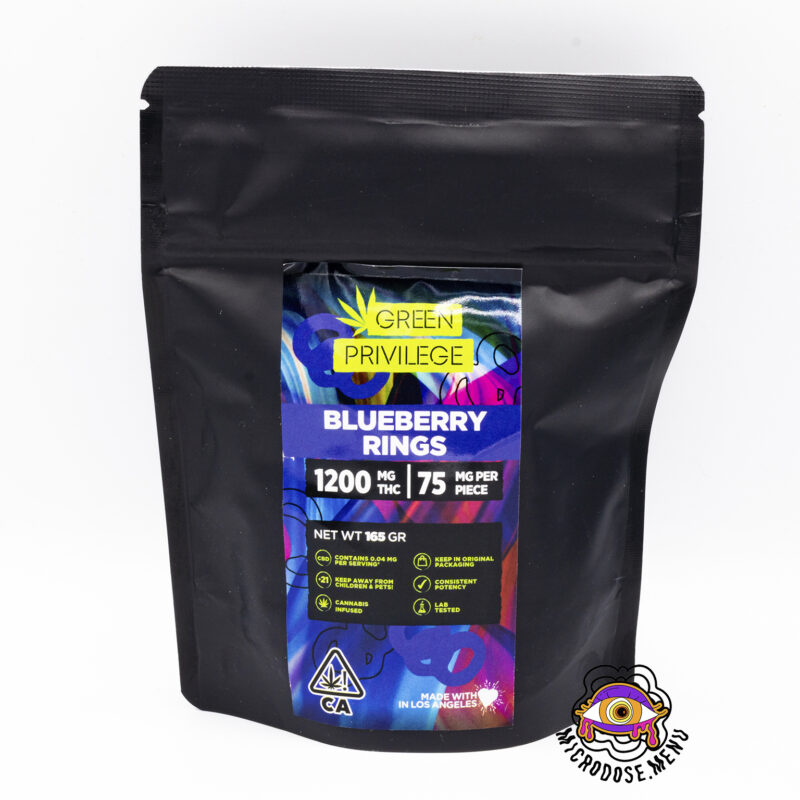 Green Privilege Blueberry Rings 1200mg