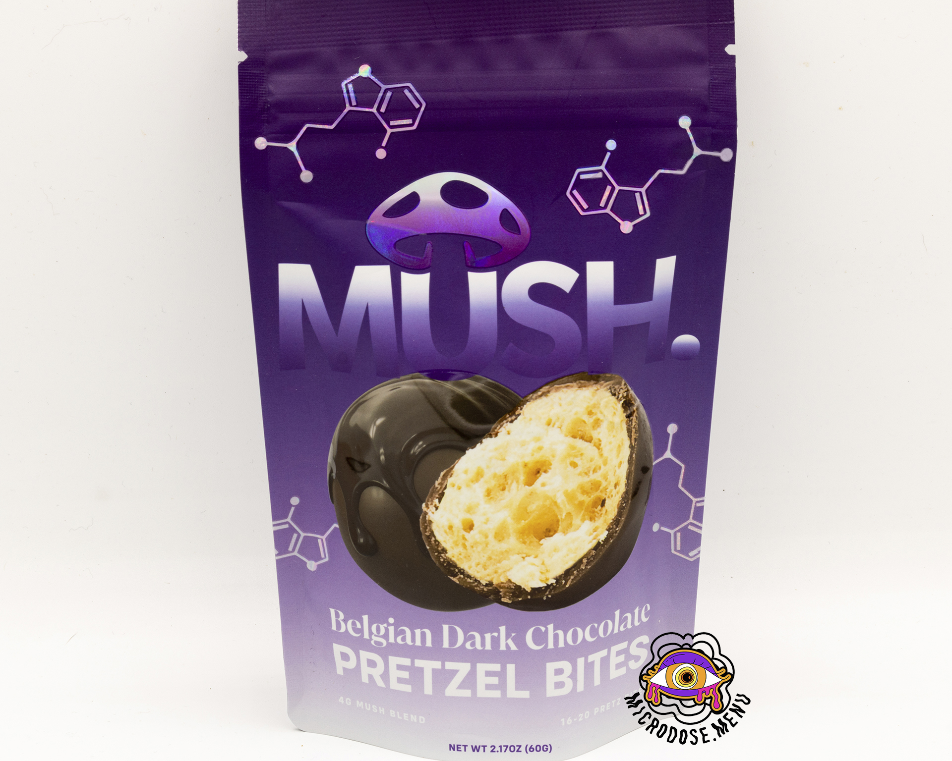 Mush Chocolate Covered Pretzel Bites 4g